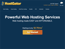Tablet Screenshot of hostgator.com